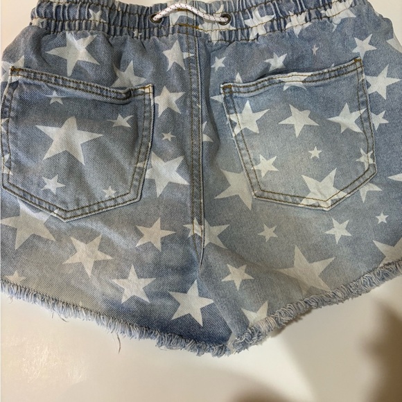 Blue Star-Patterned Women's Shorts - Picture 3 of 8